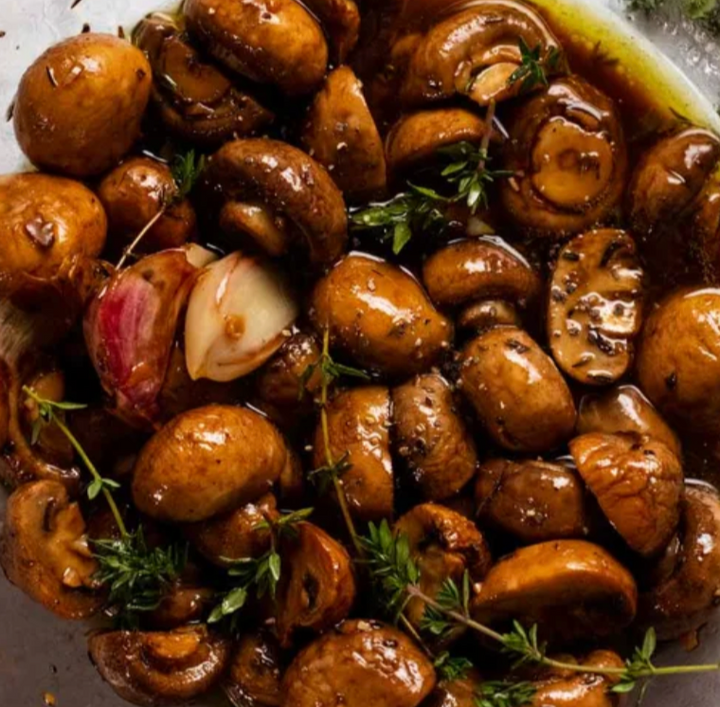 Sautéed Mushrooms with Fig Balsamic and Rosemary