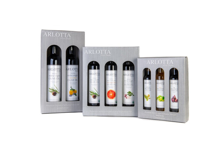 Arlotta Food Studio olive oil and balsamic vinegar gift sets