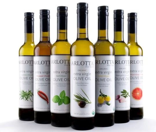 Arlotta olive oil bottles group shot