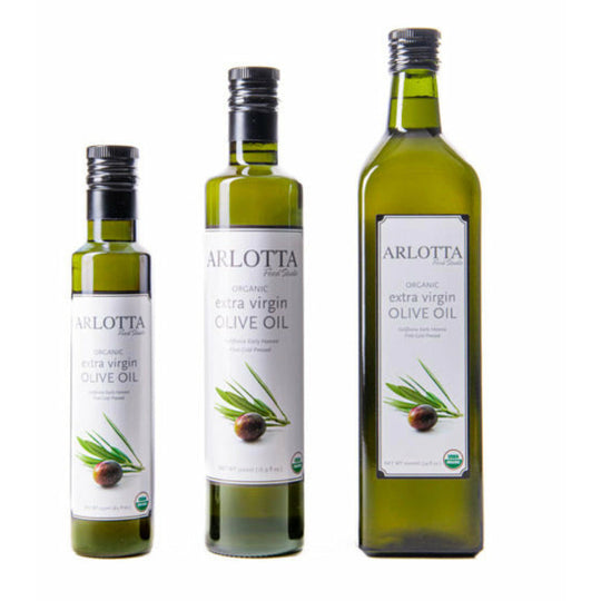 organic extra virgin olive oil group shot